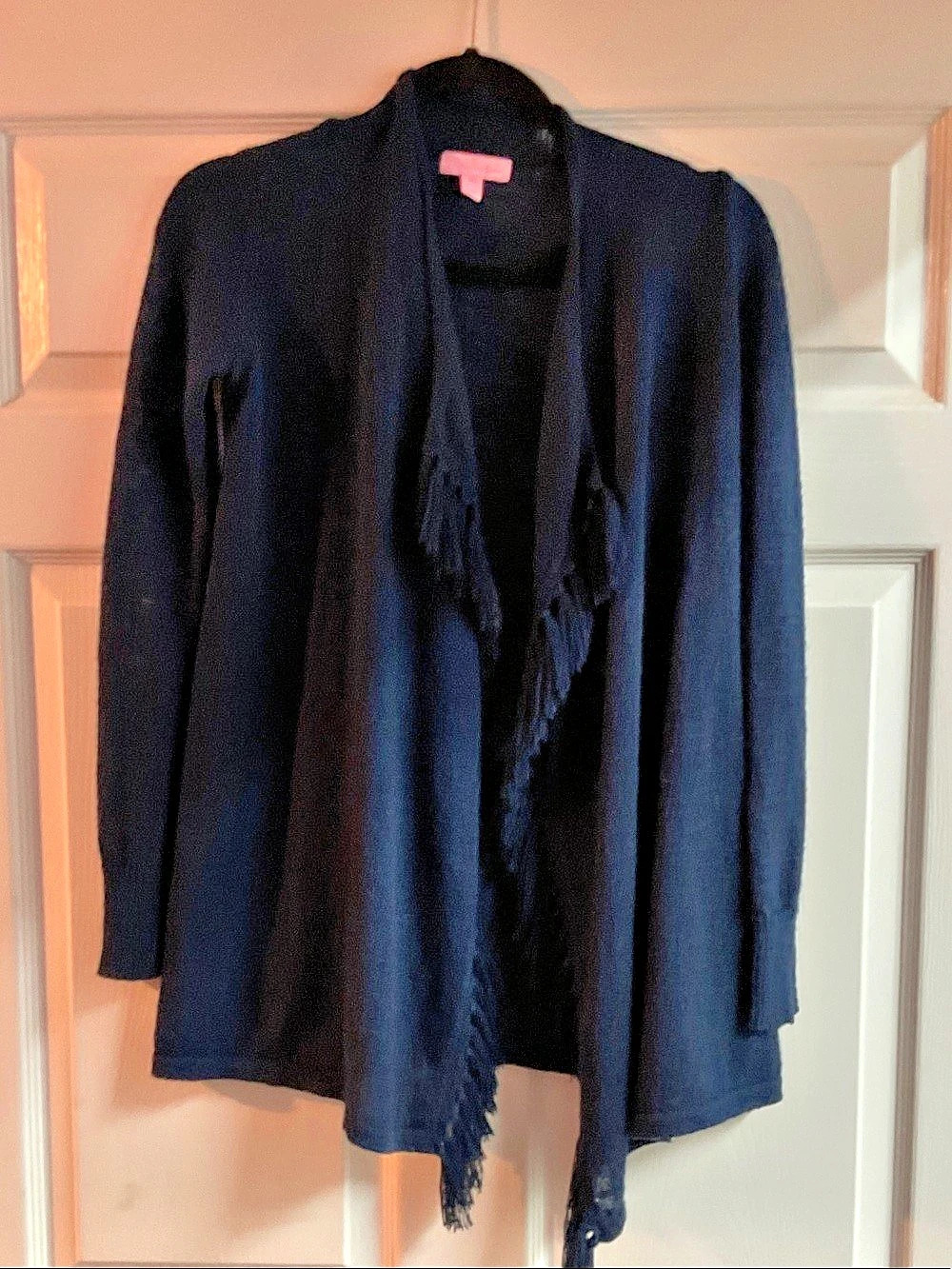 Lily Pulitzer Fringe Cardigan in navy Size XXS